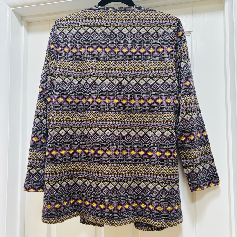 Vintage Multicolor Patterned Cardigan - Picture 5 of 9
